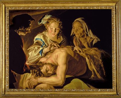 Samson en Delila door Matthias Stomer
