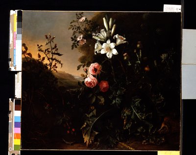 Stilleven, c.1670 door Matthias Withoos