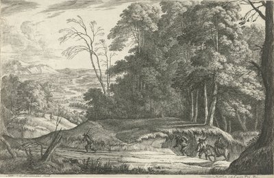 De weg langs de rand van het bos door Matthieu van Plattenberg