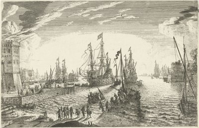 Ontscheping van soldaten door Matthieu van Plattenberg
