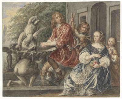 Cornelis de Wit en zijn familie door Matthijs Maris