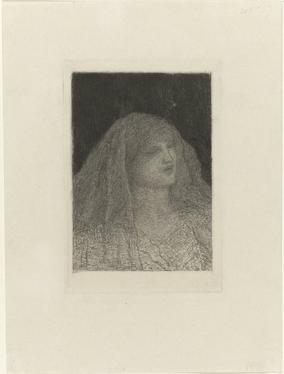 Vrouw met sluier door Matthijs Maris