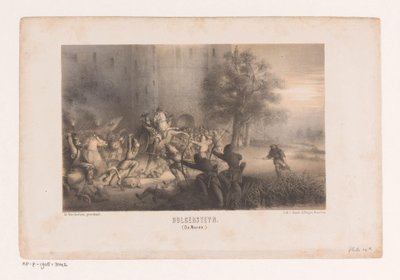 Bulgersteyn belegerd door de Noormannen door Matthijs Willem Gerardus Michielsen