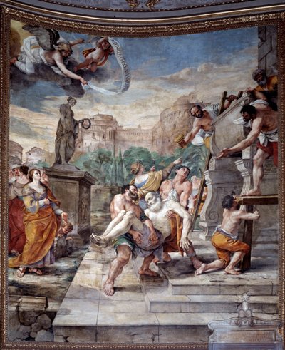 Graflegging van Sint Andreas door Mattia Preti