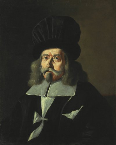 Portret van een Grootmeester van de Ridders van Malta, Martin de Redin, ca. 1660 door Mattia Preti