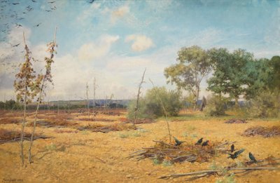Wanneer Hoppen zijn Gehuisvest en Tuinen Kaal, 1888 door Maud Naftel