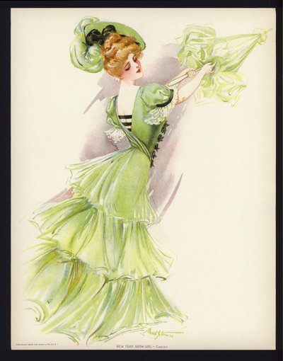 New York Show Girl: Casino (kleurenlitho) door Maud Stumm
