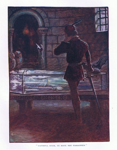 Trouwe, jullie zijn niet vergeten, illustratie uit Lady Anns Sprookjes, 1914 door Maud Tindal Atkinson
