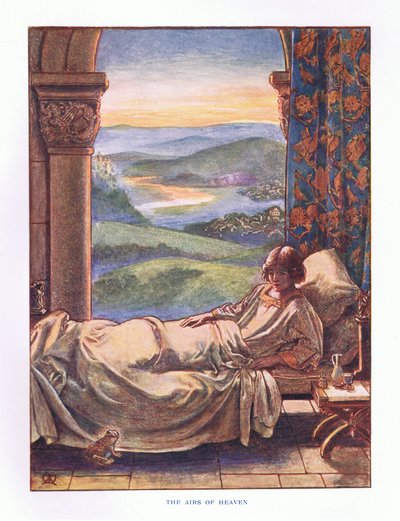 De luchten van de Hemel, illustratie uit Lady Anns Sprookjes, 1914 door Maud Tindal Atkinson