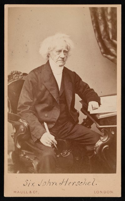 Portret van Sir John Frederick William Herschel 1792-1871, Voor 1871 door Maull and Co