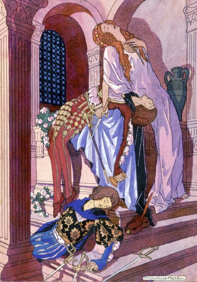 De dood van Romeo en Julia, c.1930 door Maurice Berty