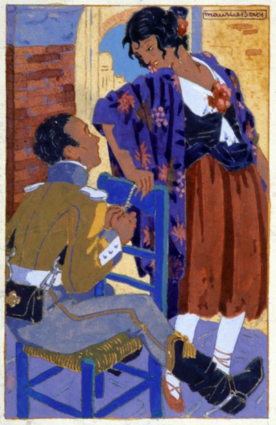 Don Jose en Carmen, c.1930 door Maurice Berty