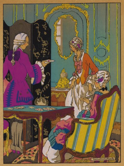 Illustratie voor Histoire de Manon Lescaut door Maurice Berty