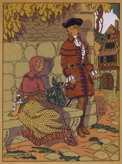 Illustratie voor Histoire de Manon Lescaut door Maurice Berty