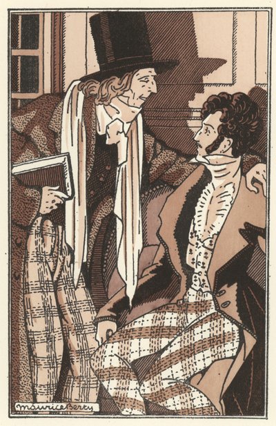 Illustratie voor Scènes de la Vie de Bohème door Henri Murger door Maurice Berty