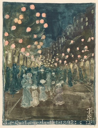 Bastille Dag door Maurice Brazil Prendergast