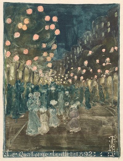 Bastille Dag, 1892 door Maurice Brazil Prendergast