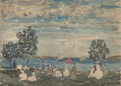 Figuren op een Strand, 1910-1915 door Maurice Brazil Prendergast