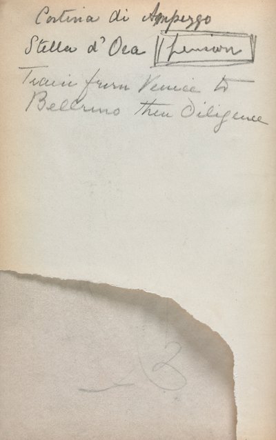 Italiaans schetsboek: Aantekeningen pagina 3 door Maurice Brazil Prendergast