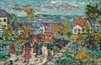 Landschap (Weg & Stad) door Maurice Brazil Prendergast