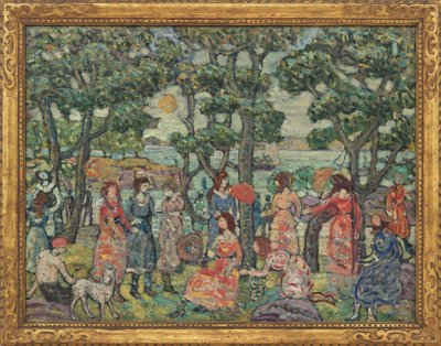Landschap met Figuren door Maurice Brazil Prendergast