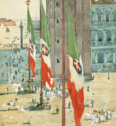 Piazza di San Marco door Maurice Brazil Prendergast