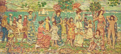 Promenade, c.1914-15 door Maurice Brazil Prendergast