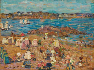 Studie van Malo: De rand van de zee door Maurice Brazil Prendergast
