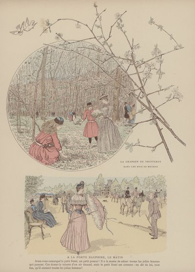Illustratie voor Paris Brillant door Maurice Charles Mathieu Bonvoisin