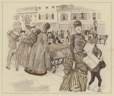 Illustratie voor Paris Brillant door Maurice Charles Mathieu Bonvoisin