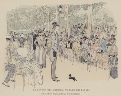 Illustratie voor Paris Brillant door Maurice Charles Mathieu Bonvoisin