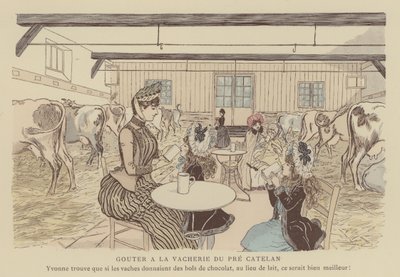 Illustratie voor Paris Brillant door Maurice Charles Mathieu Bonvoisin