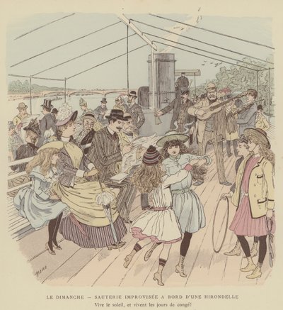 Illustratie voor Paris Brillant door Maurice Charles Mathieu Bonvoisin