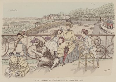 Illustratie voor Paris Brillant door Maurice Charles Mathieu Bonvoisin
