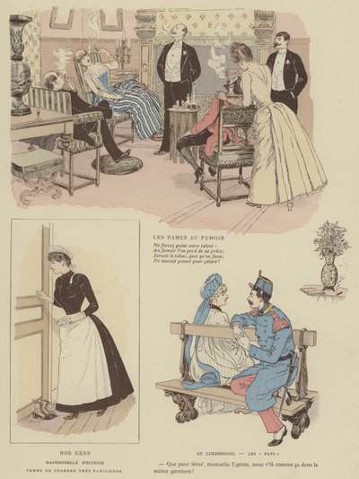Illustratie voor Paris Brillant door Maurice Charles Mathieu Bonvoisin
