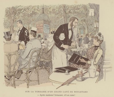 Illustratie voor Paris Brillant door Maurice Charles Mathieu Bonvoisin