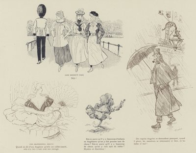 Illustratie voor La Vie De Londres door Mars door Maurice Charles Mathieu Bonvoisin
