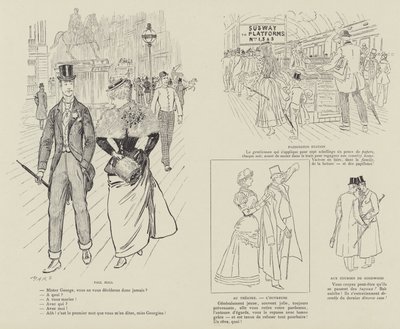 Illustratie voor La Vie De Londres door Mars door Maurice Charles Mathieu Bonvoisin