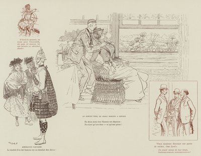 Illustratie voor La Vie De Londres door Mars door Maurice Charles Mathieu Bonvoisin