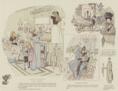 Illustratie voor La Vie De Londres door Mars door Maurice Charles Mathieu Bonvoisin