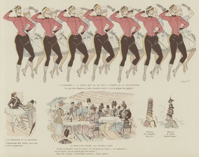 Illustratie voor La Vie De Londres door Mars door Maurice Charles Mathieu Bonvoisin
