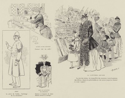 Illustratie voor La Vie De Londres door Mars door Maurice Charles Mathieu Bonvoisin