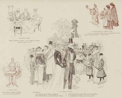Illustratie voor La Vie De Londres door Mars door Maurice Charles Mathieu Bonvoisin