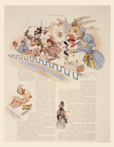 Carnaval van Nice, 1894 door Maurice Charles Mathieu Bonvoisin