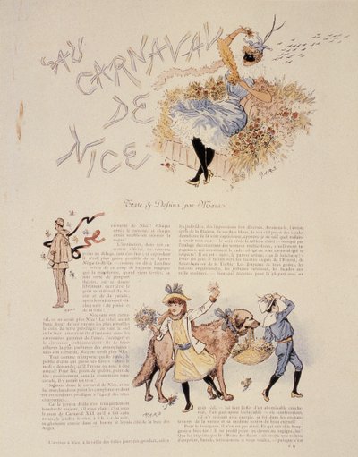 Carnaval van Nice, 1894 door Maurice Charles Mathieu Bonvoisin