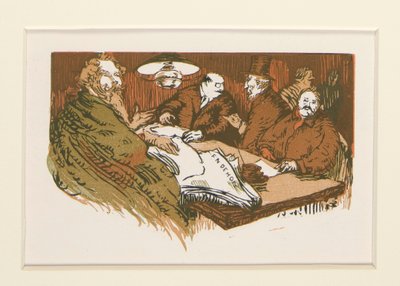 Les camelots de la Pensee, illustratie, p. 47 door Maurice Delcourt