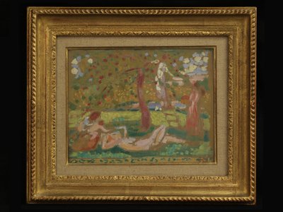 Herfstbucolica of Onder de appelboom door Maurice Denis