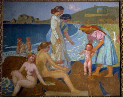 Baigneuses à Perros-Guirec door Maurice Denis
