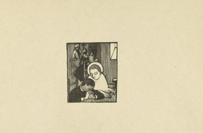 Illustratie bij gedicht in dichtbundel Sagesse van Paul Verlaine door Maurice Denis