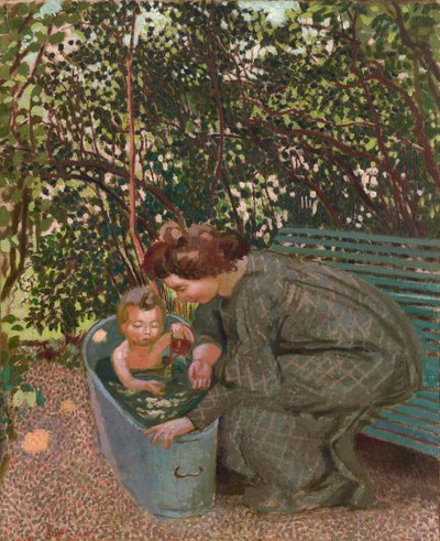 Het baden in de open lucht door Maurice Denis